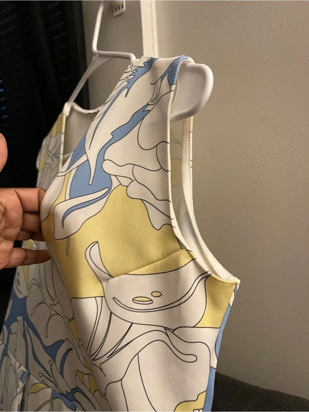 Zara Womens Multicolor Floral Scuba Tropical Leaf Stretch Dress Sz: L NWOT - Picture 8 of 14